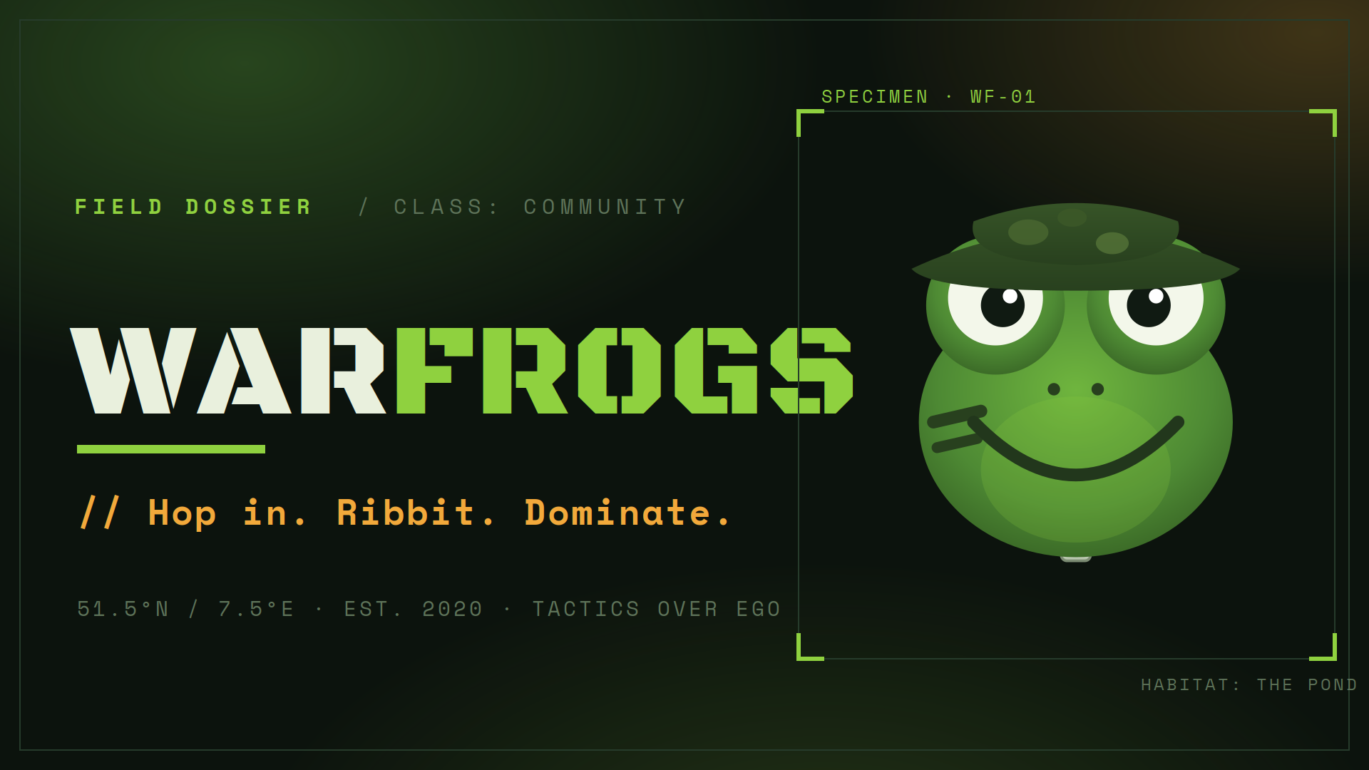 WarFrogs Sponsor